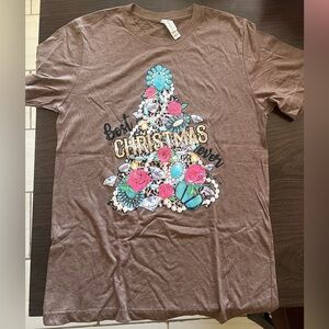 NWOT BEST CHRISTMAS EVER GRAPHIC TEE